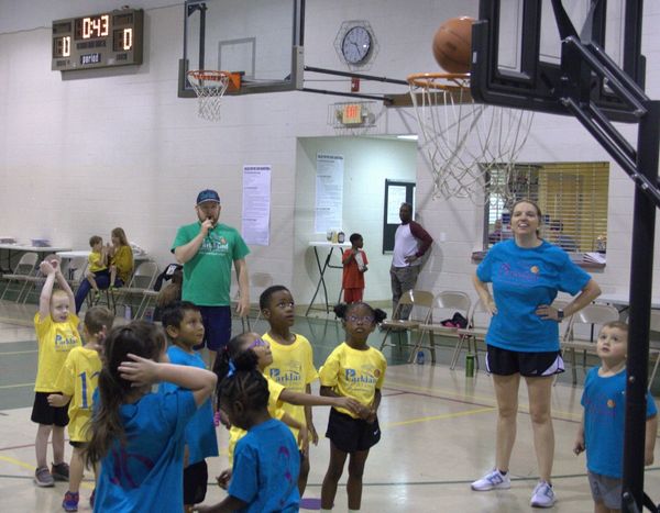 Children's basketball game